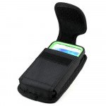 Wholesale Samsung Galaxy Note 2 Extendable Vertical Vinyl Belt Pouch (Black)